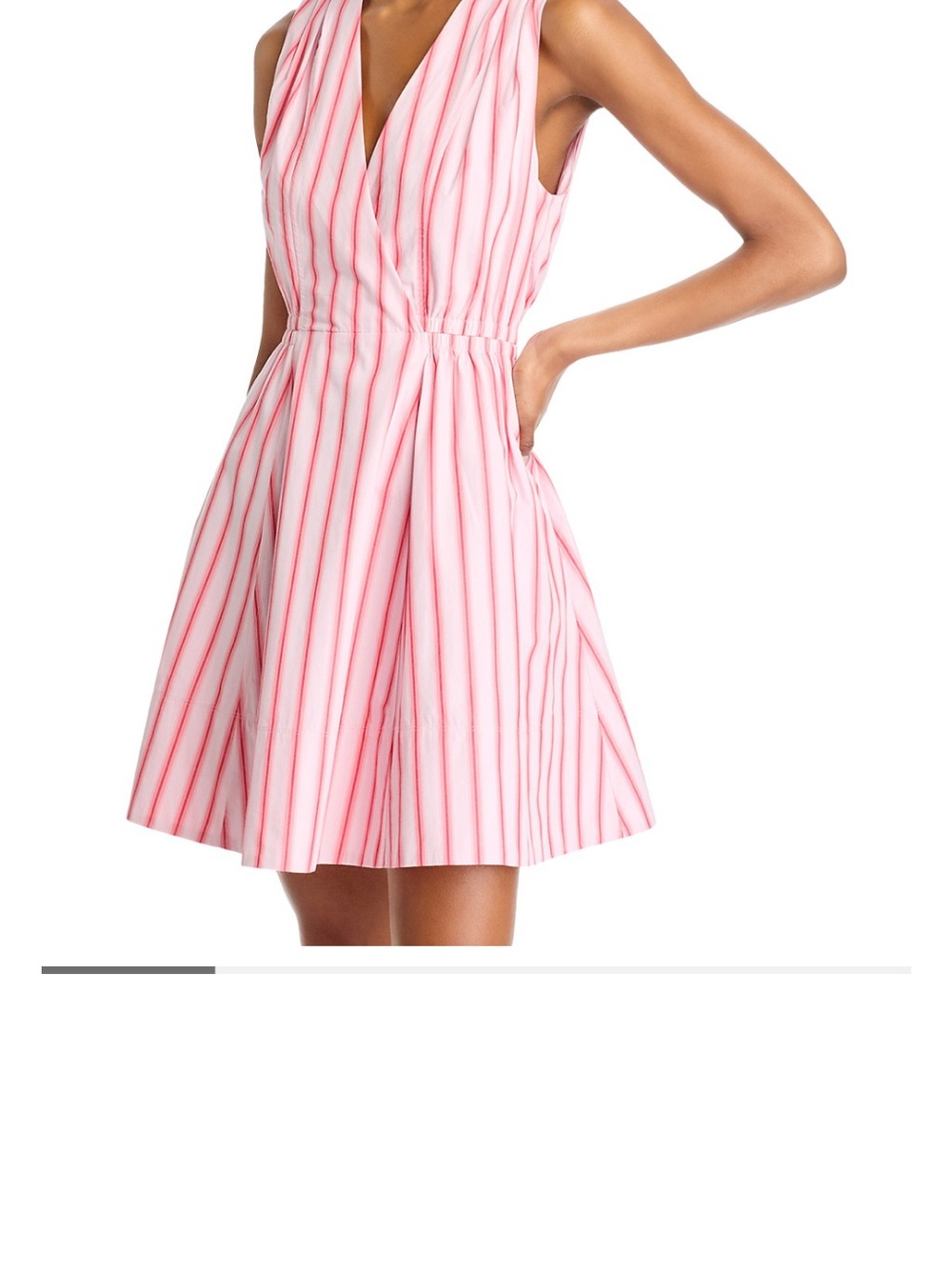 NWT Derek Lam 10 Crosby Tia Striped Fit & Flare Mini Dress Size: 2